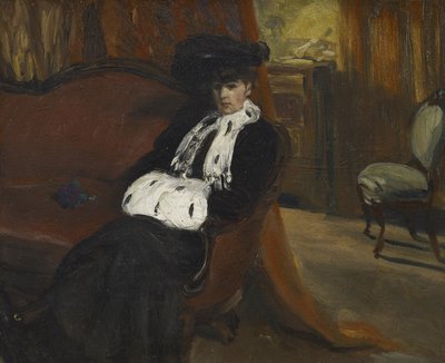 The Ermine Muff, c.1903 by William James Glackens